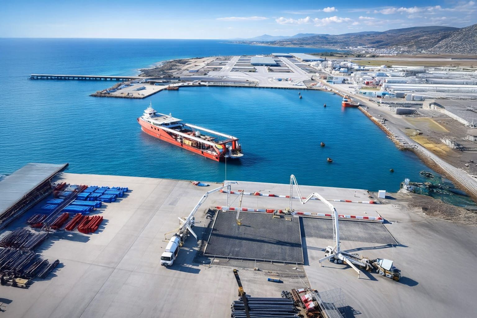 1915 Çanakkale Köprüsü 
 Kuru Havuz Bölgesinde Geçici Rıhtım İnşaatı